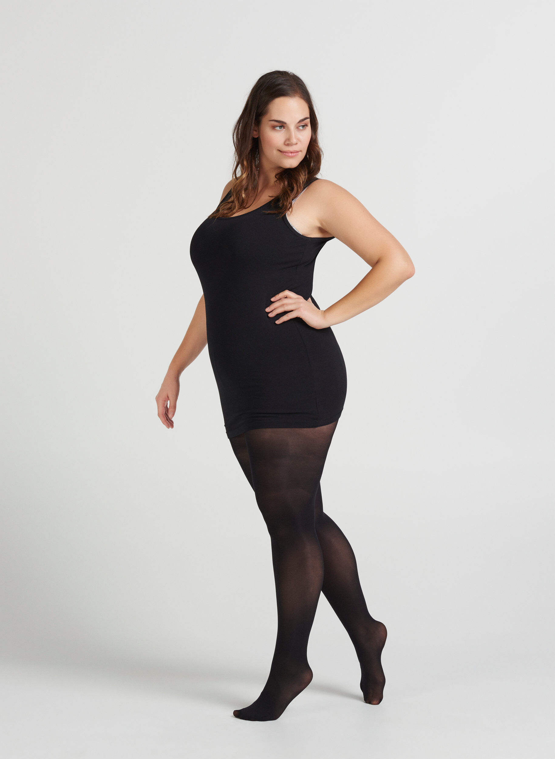 ZizziStrumphose 40 Denier, Schwarz, Model image number 2