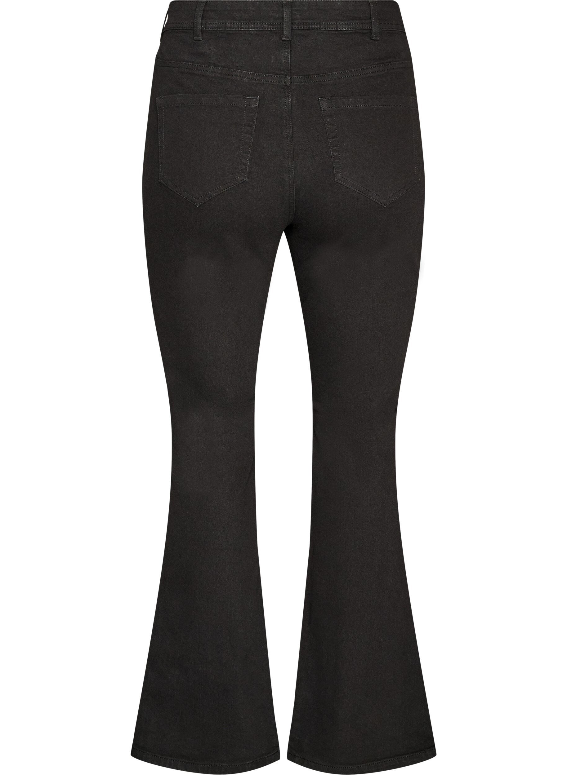 ZizziJean taille haute avec coupe bootcut, Noir, Packshot image number 1