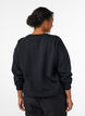 Sweatshirt mit Statement-Detail, Schwarz, Model image number 2