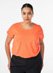 T-shirt en coton n&eacute;on, Orange, Model image number 0
