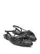 Glitzer-Slingback mit Schleifendetail, Schwarz, Packshot image number 1