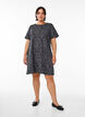 Robe T-shirt courte en jersey de coton, Gris, Model image number 1