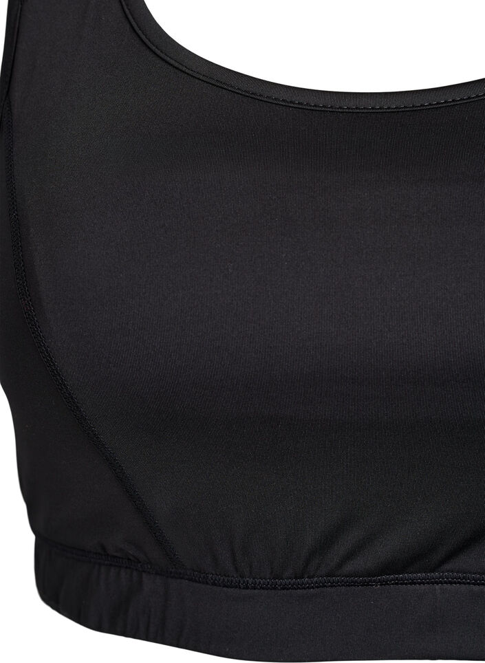 Sport-BH mit Racerback, Schwarz, Packshot