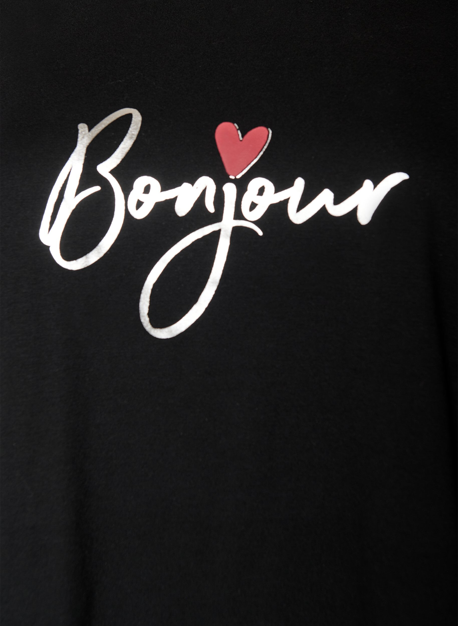 ZizziT-Shirt mit Print, Schwarz, Packshot image number 2