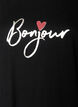 T-Shirt mit Print, Schwarz, Packshot image number 2