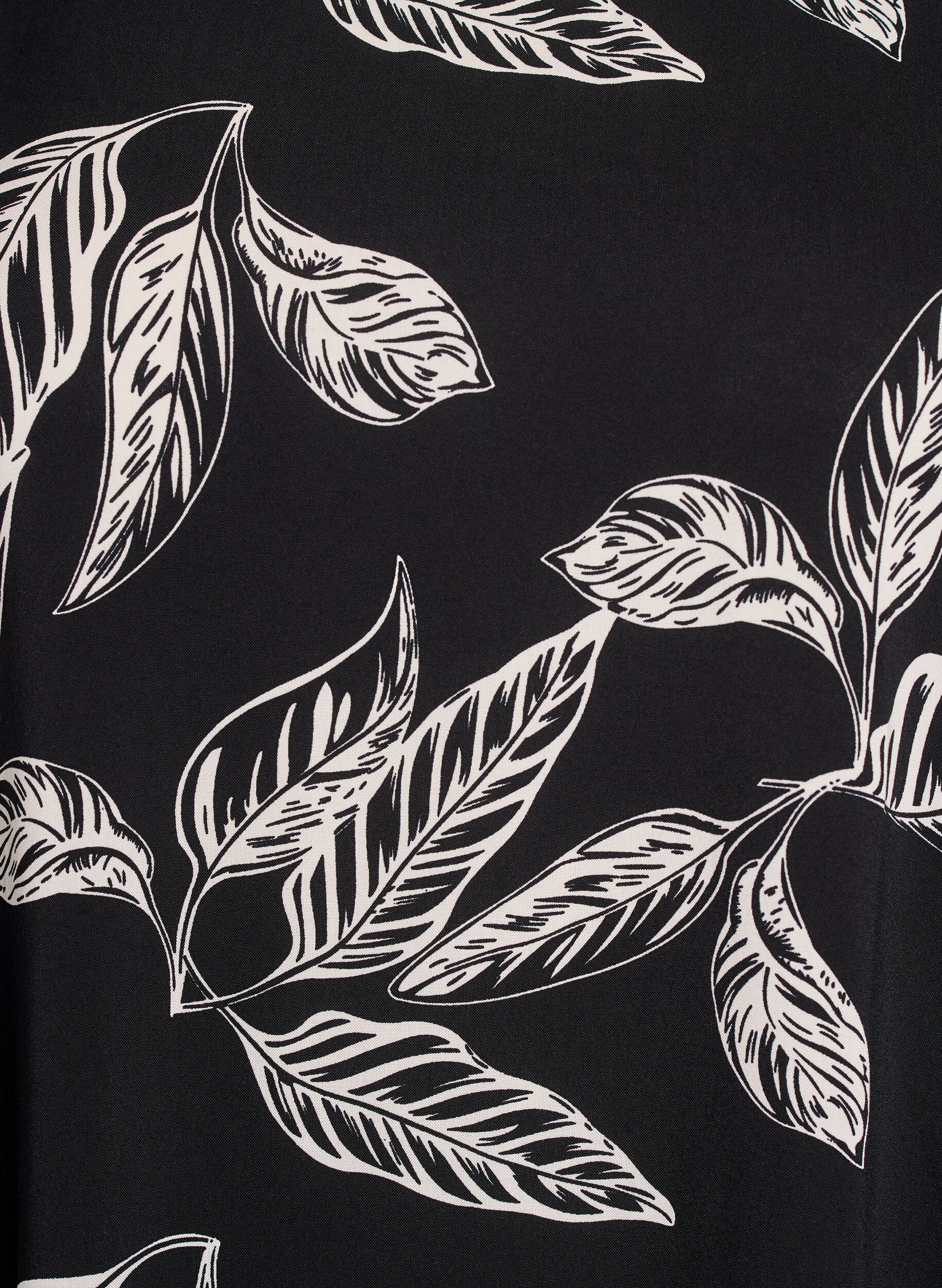 Zizzi FLASH &ndash; Kleid aus Viskose mit Schnittlinie, Schwarz, Packshot image number 2