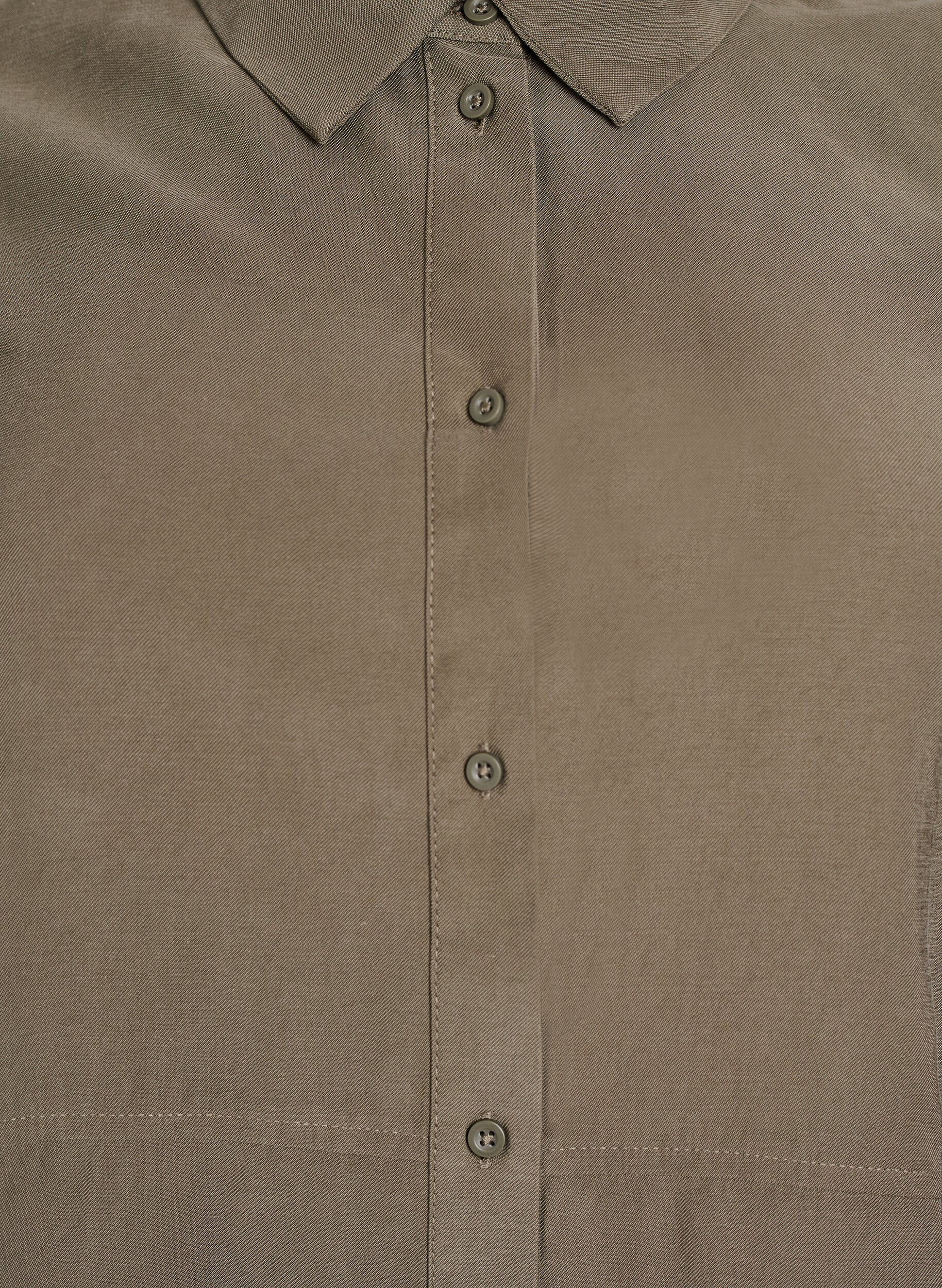 Zizzi FLASH - Bluse mit Kragen und &Auml;rmeln zum Hochkrempeln, Gr&uuml;n, Packshot image number 2