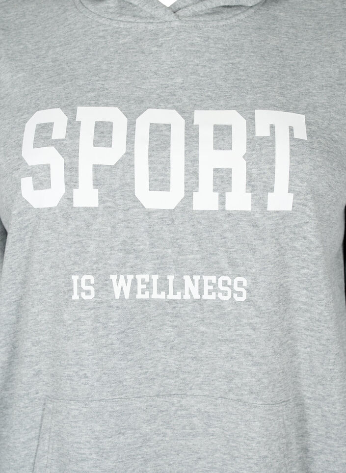 Sweat-Hoodie, Light Grey Melange, Packshot image number 2