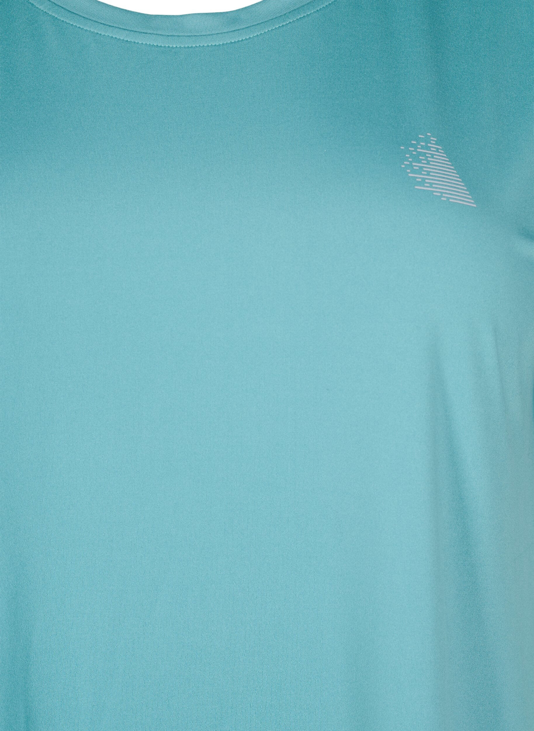 Zizzi Einfarbiges Trainings-T-Shirt., Gr&uuml;n, Packshot image number 2