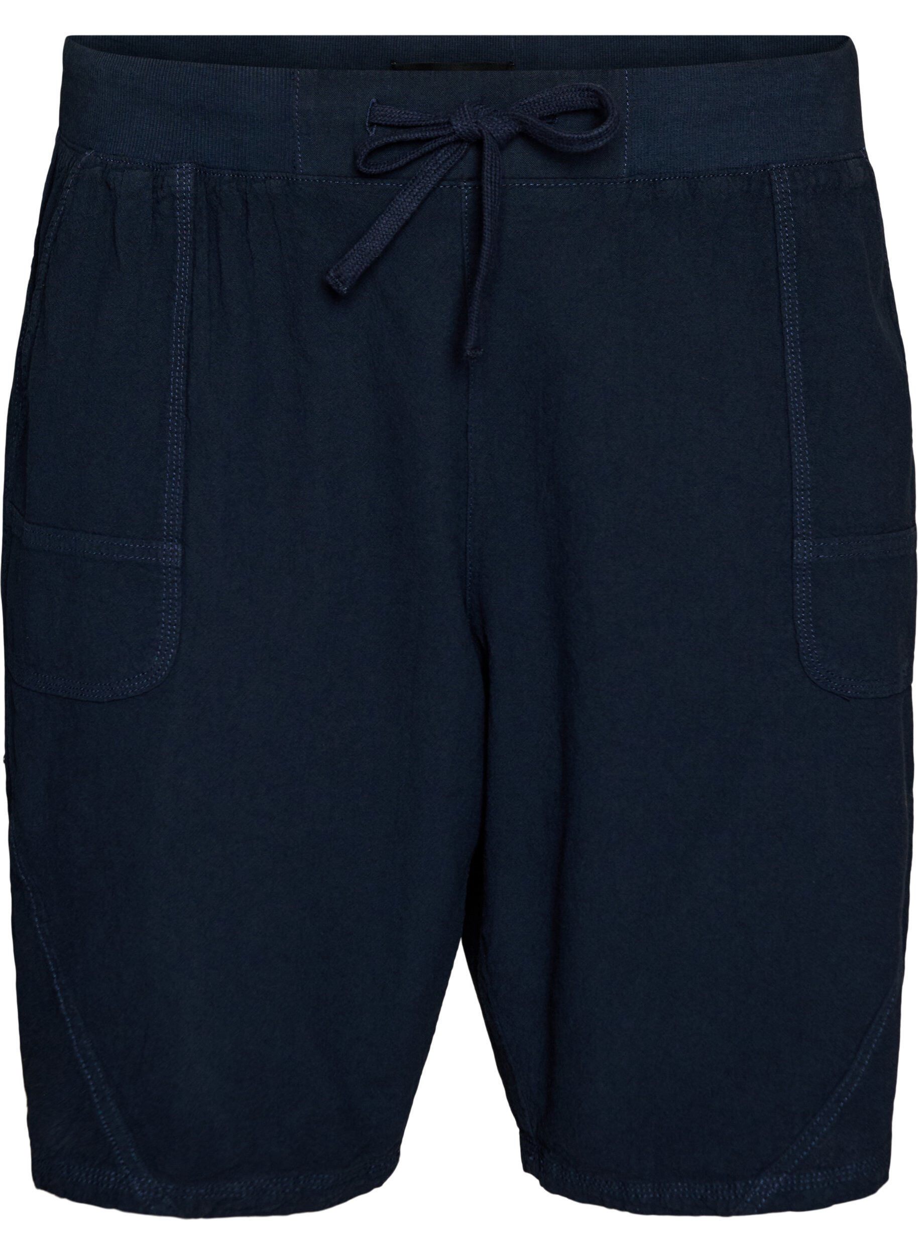 Short en coton ample avec poches