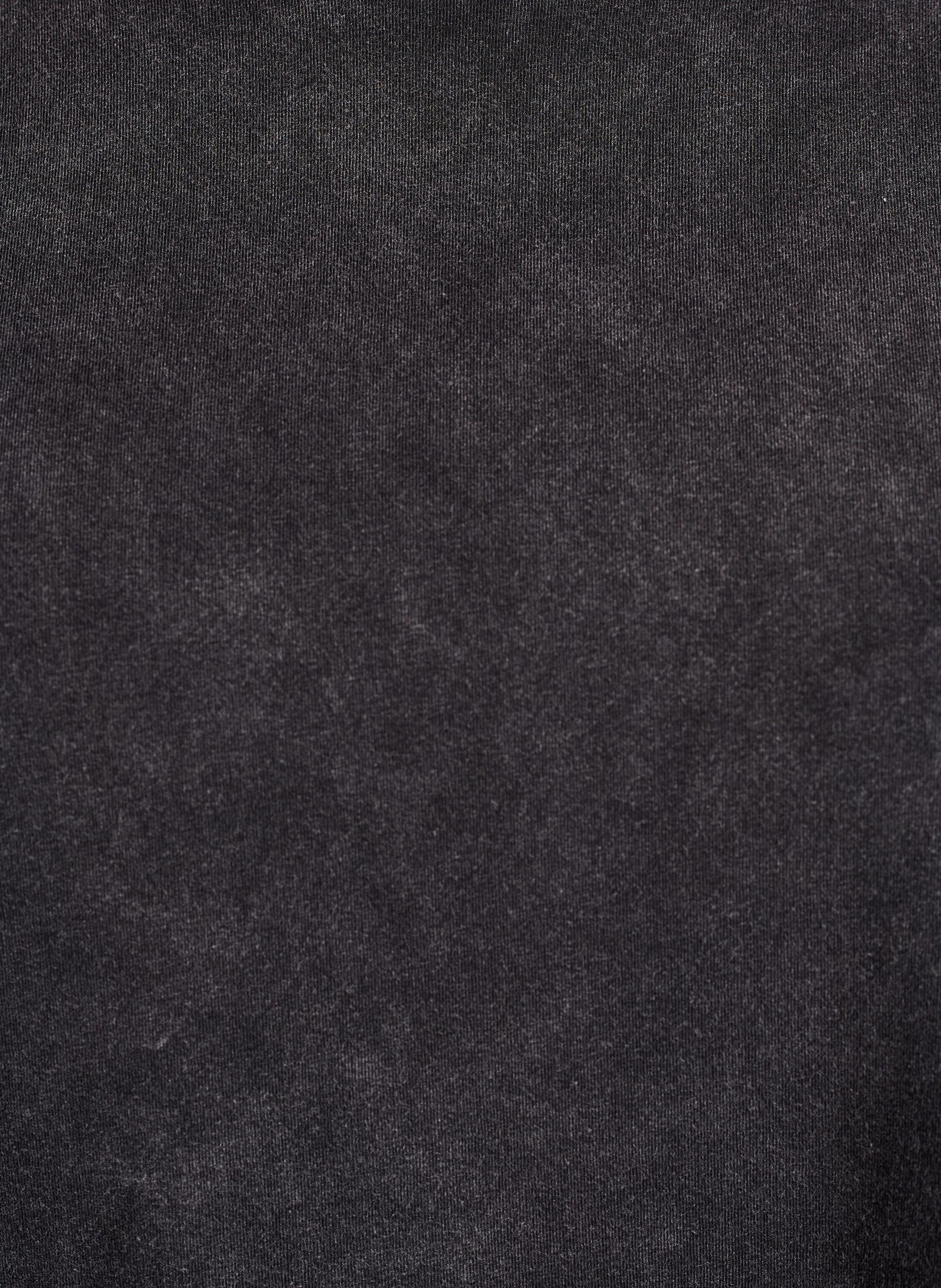 Zizzi Sportliches T-Shirt aus Baumwolle mit Washed-Effekt, Schwarz, Packshot image number 2