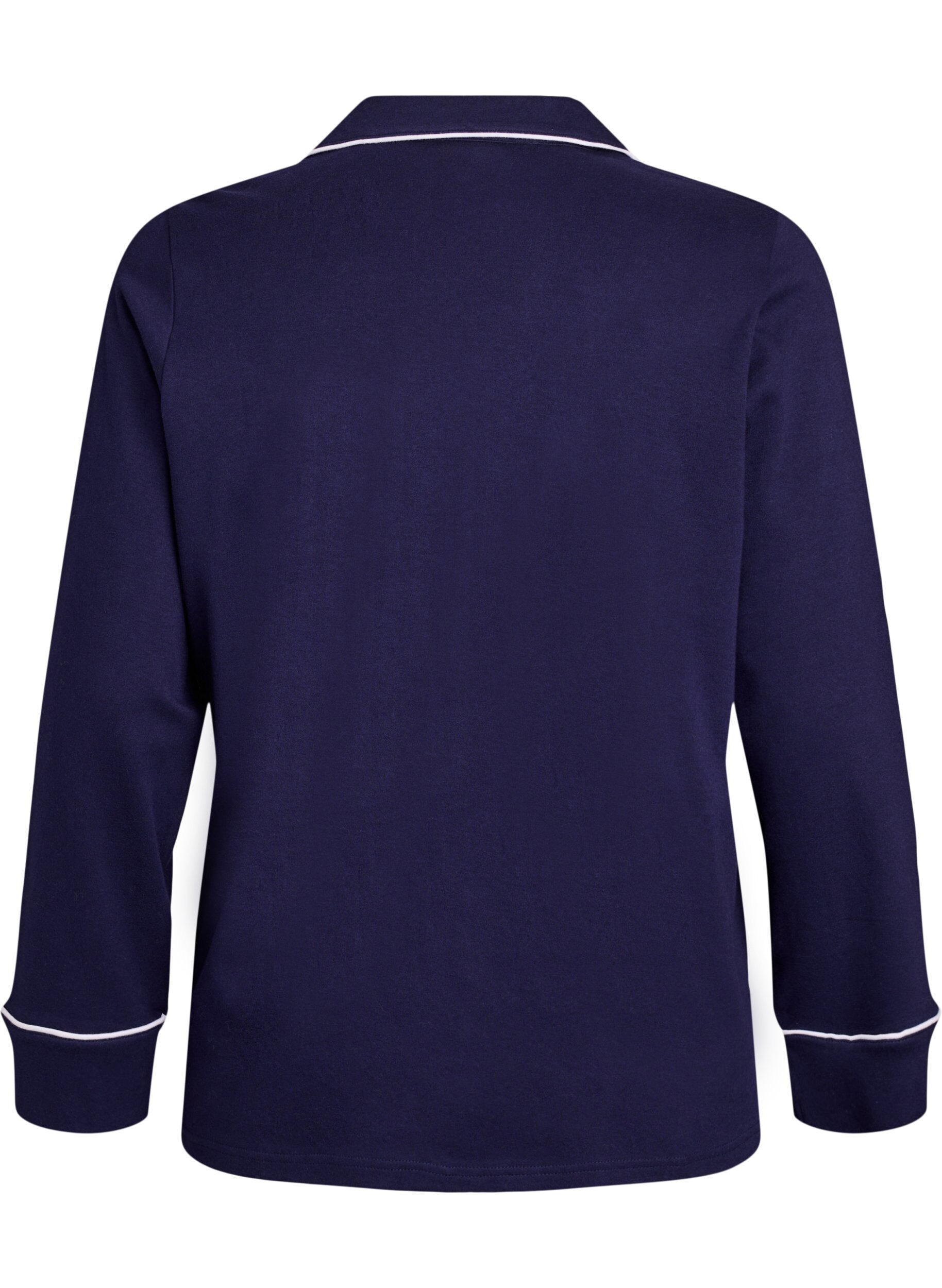 ZizziChemise de pyjama en coton avec poche poitrine, Bleu, Packshot image number 1