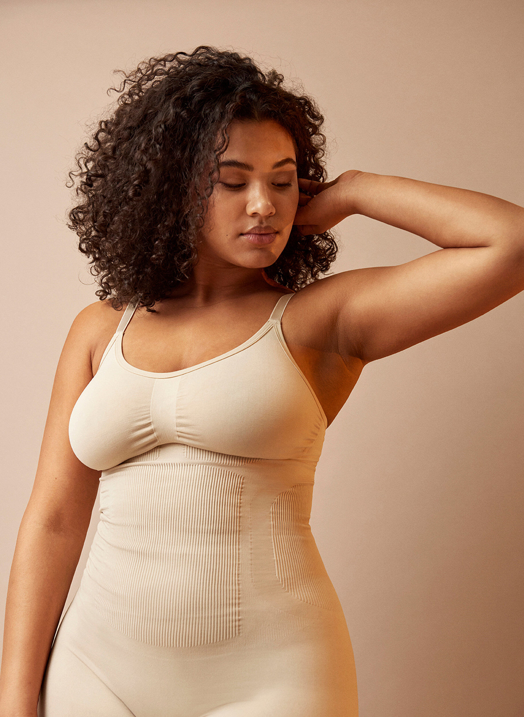 Zizzi Shapewear Overall, Nude, Image image number 1