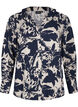 Langarmshirt mit Print und V-Ausschnitt, Navy Blazer AOP, Packshot image number 0