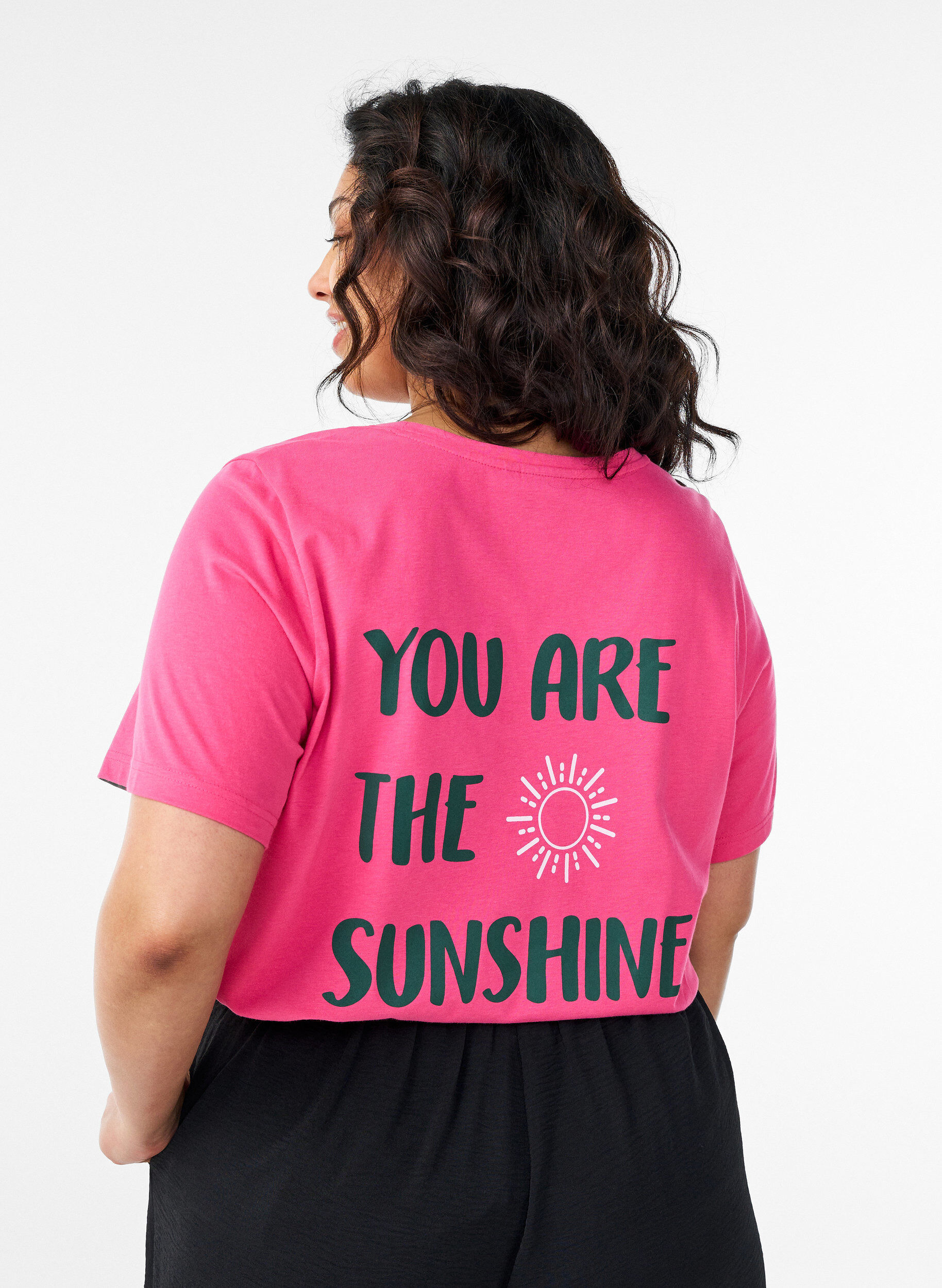 ZizziT-Shirt mit Print, Pink, Model image number 0