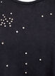 T-shirt effet délavé avec strass, Gris, Packshot image number 2