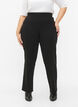 Pantalon extensible en viscose, Noir, Model image number 2