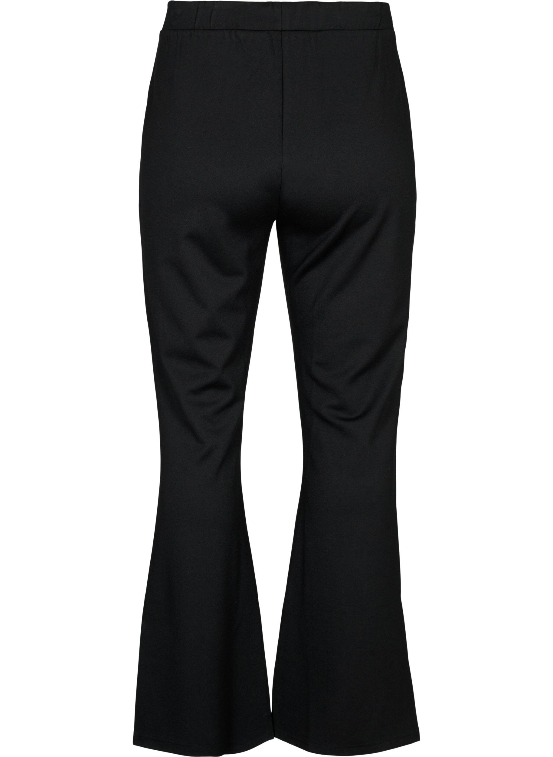 ZizziBootcut-Hose aus Viskose-Mix, Schwarz, Packshot image number 1