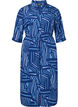 FLASH - Hemdkleid mit Print, Medieval Blue AOP, Packshot image number 0