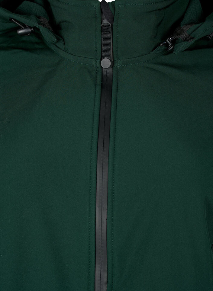 Veste softshell avec capuche amovible, Vert foncé, Packshot image number 2