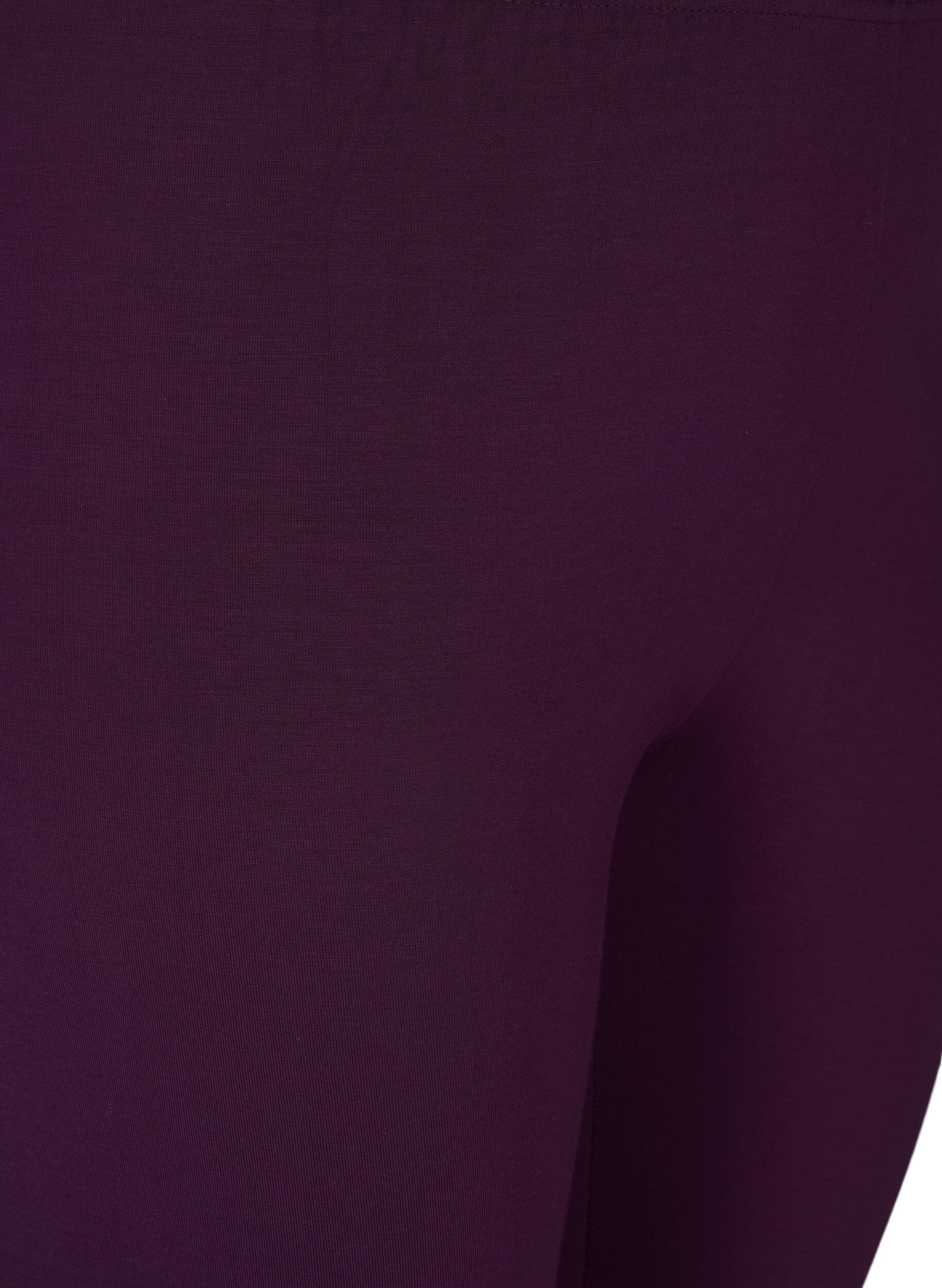 Zizzi Leggings basiques en viscose, Violet, Packshot image number 2