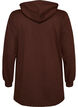 Sweat &agrave; capuche avec une inscription en bouclette, Marron, Packshot image number 1