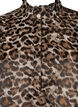 Kurzes Jacquardkleid mit Leopardenmuster, Brown Leo AOP, Packshot image number 2