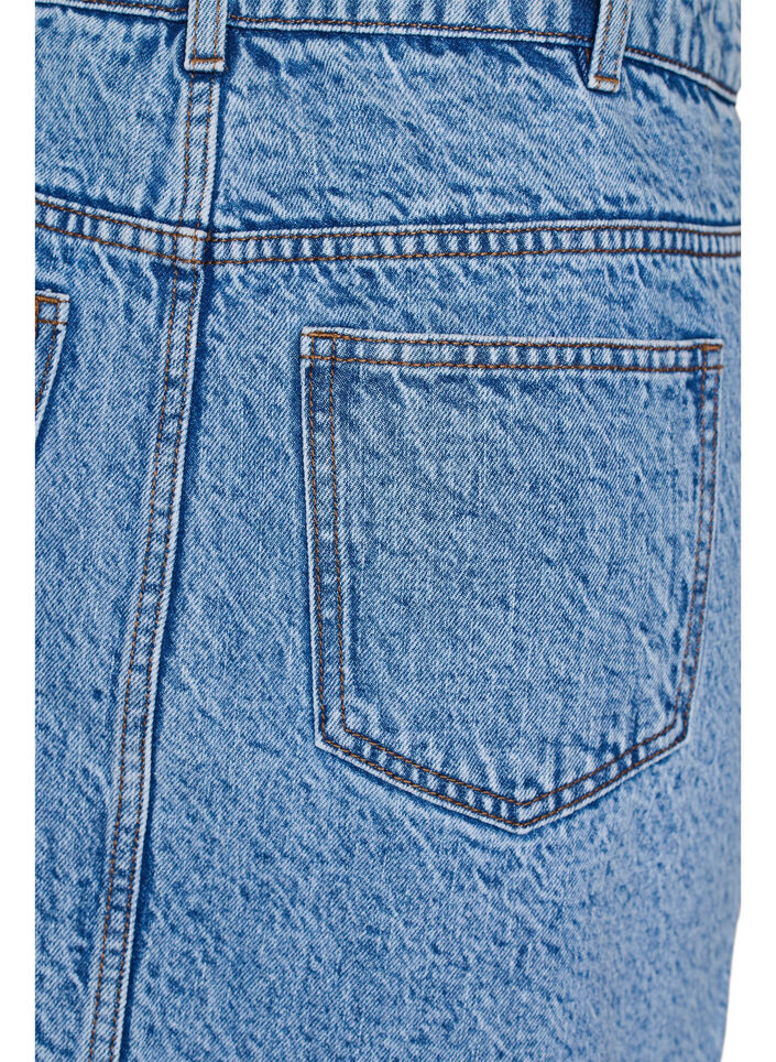 Kurzer Jeansrock mit Taschen, Blau, Packshot image number 3