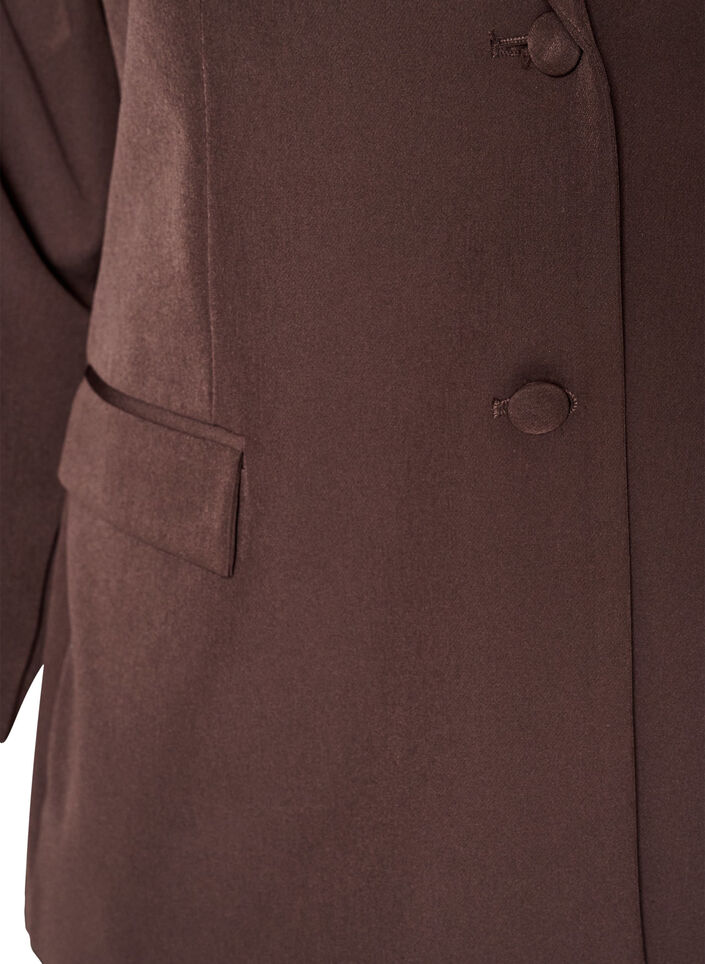 Blazer classique avec fermeture boutonn&eacute;e, Marron, Packshot image number 2