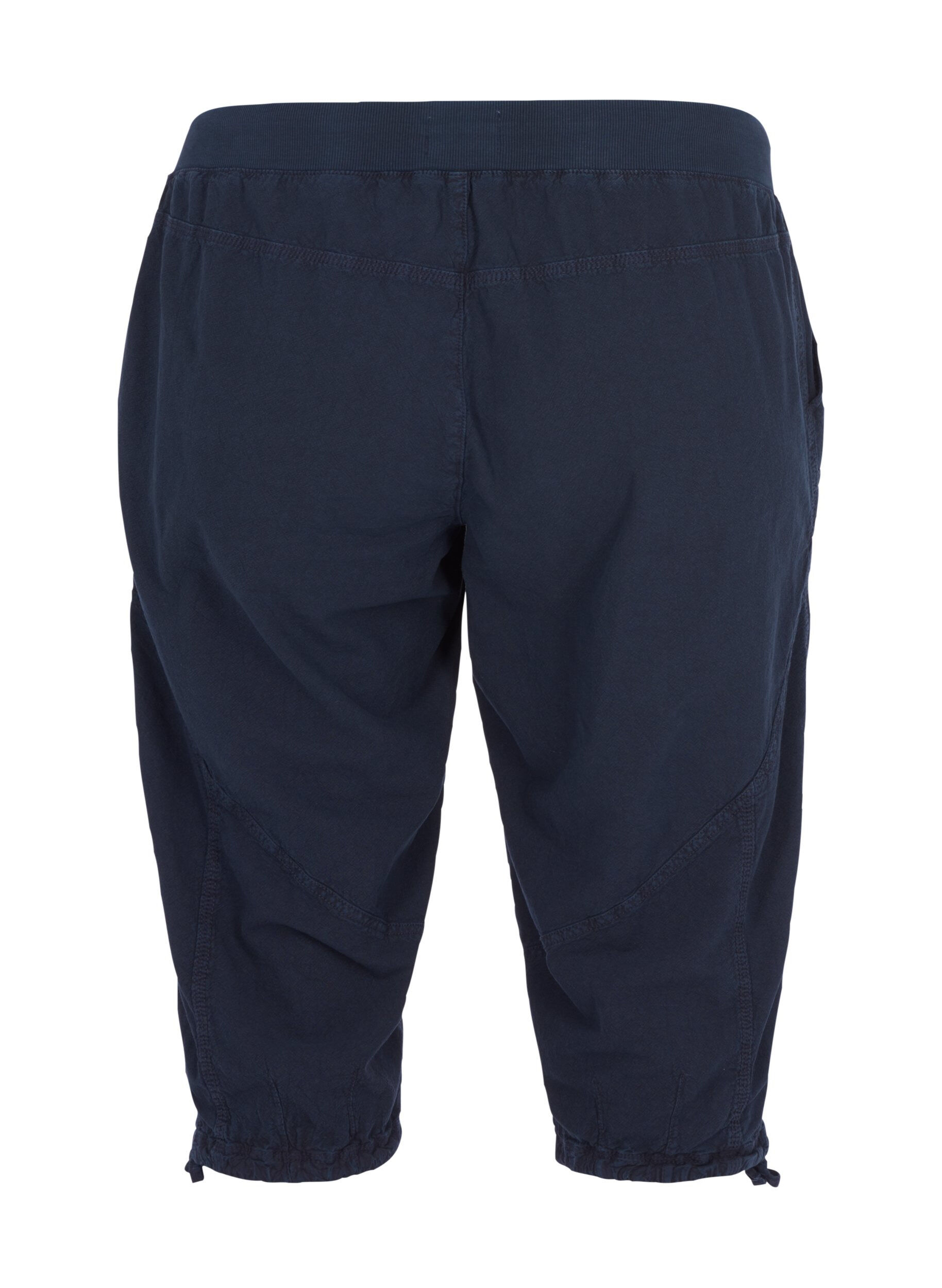 Zizzi Lockere Caprihose aus Baumwolle, Blau, Packshot image number 1