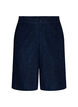 Hoch taillierte Bermudashorts aus Spitze, Blau, Packshot image number 0