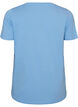 T-shirt en coton avec imprim&eacute; sur le devant et col en V, 0698, Packshot image number 1