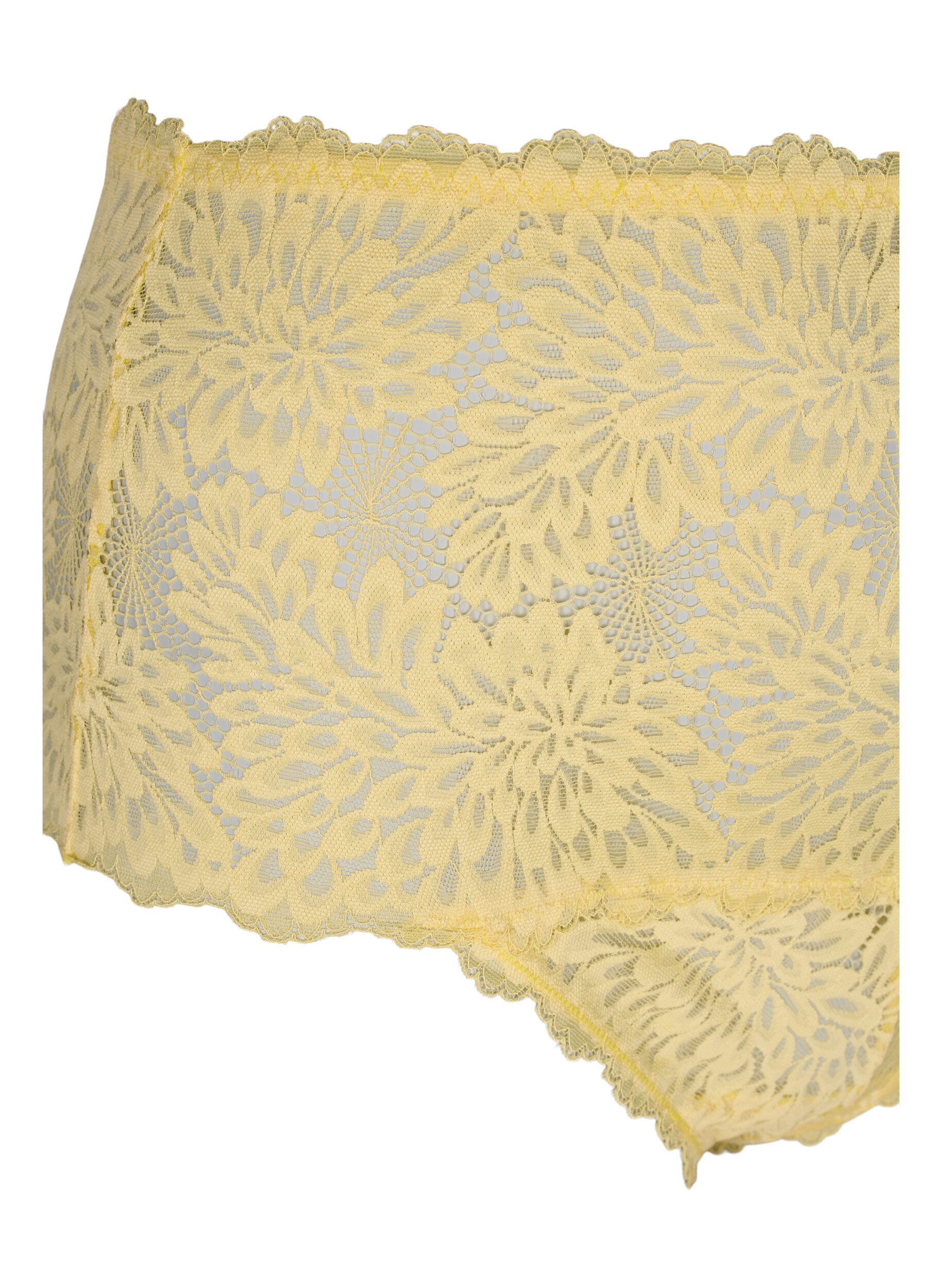 Zizzi Hipster en dentelle avec taille haute, Pale Banana ASS, Packshot image number 2