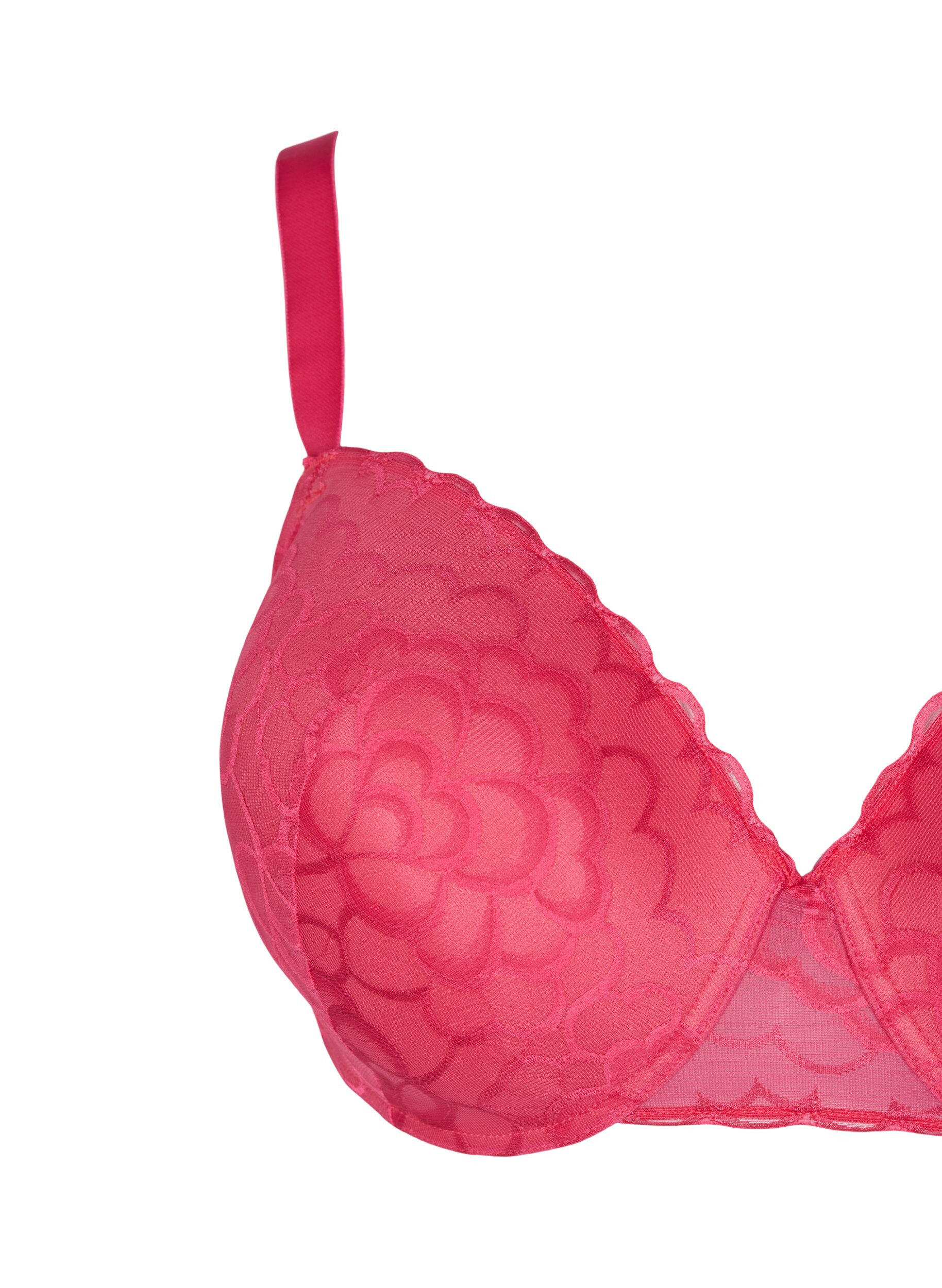 Zizzi Soutien-gorge rembourr&eacute; avec dentelle et armature, Jazzy, Packshot image number 2