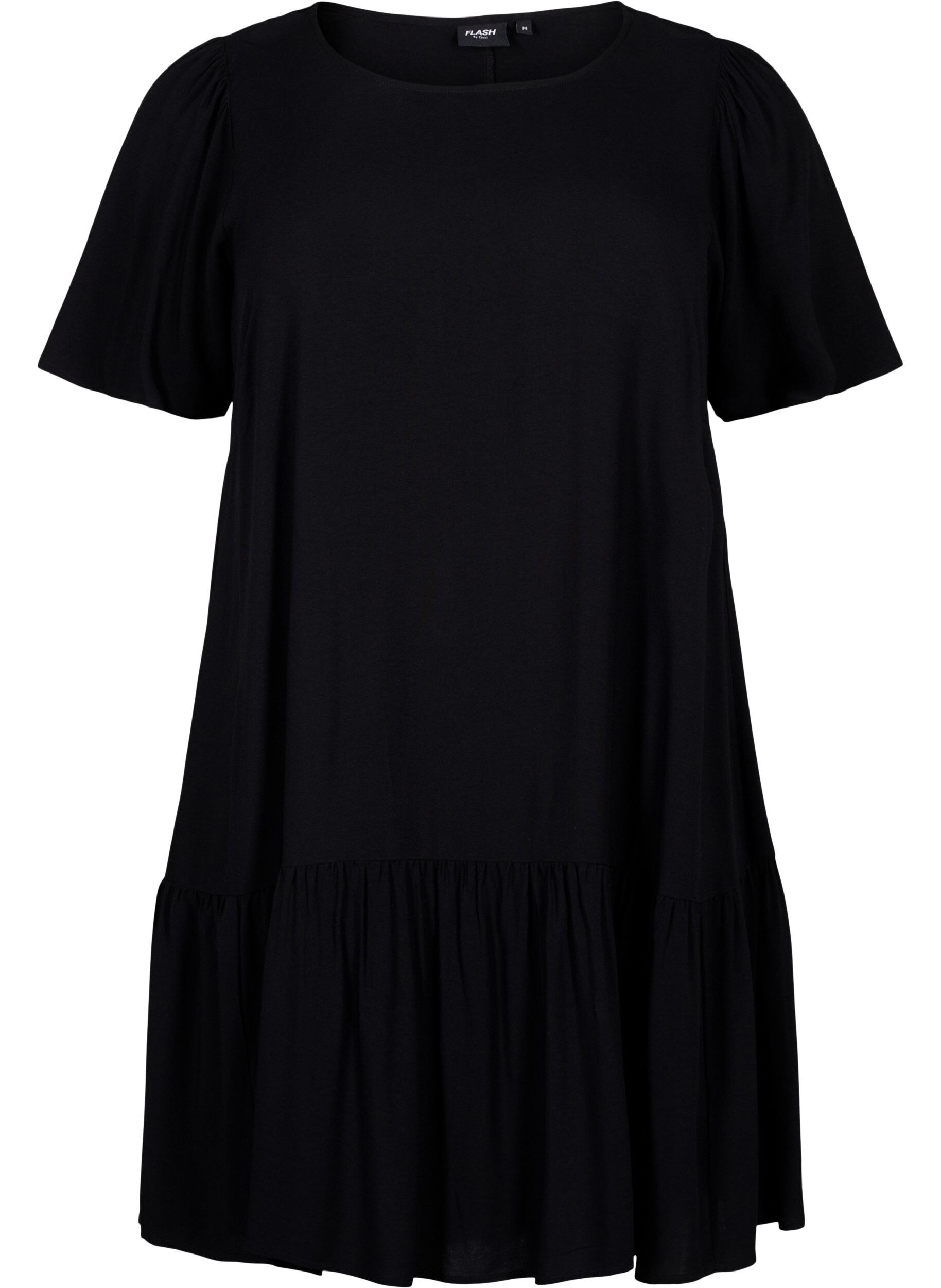 FLASH - Kleid aus Viskose mit Schnittlinie