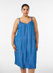 Robe aspect denim &agrave; bretelles en TENCEL&trade; Lyocell, Bleu, Model image number 0