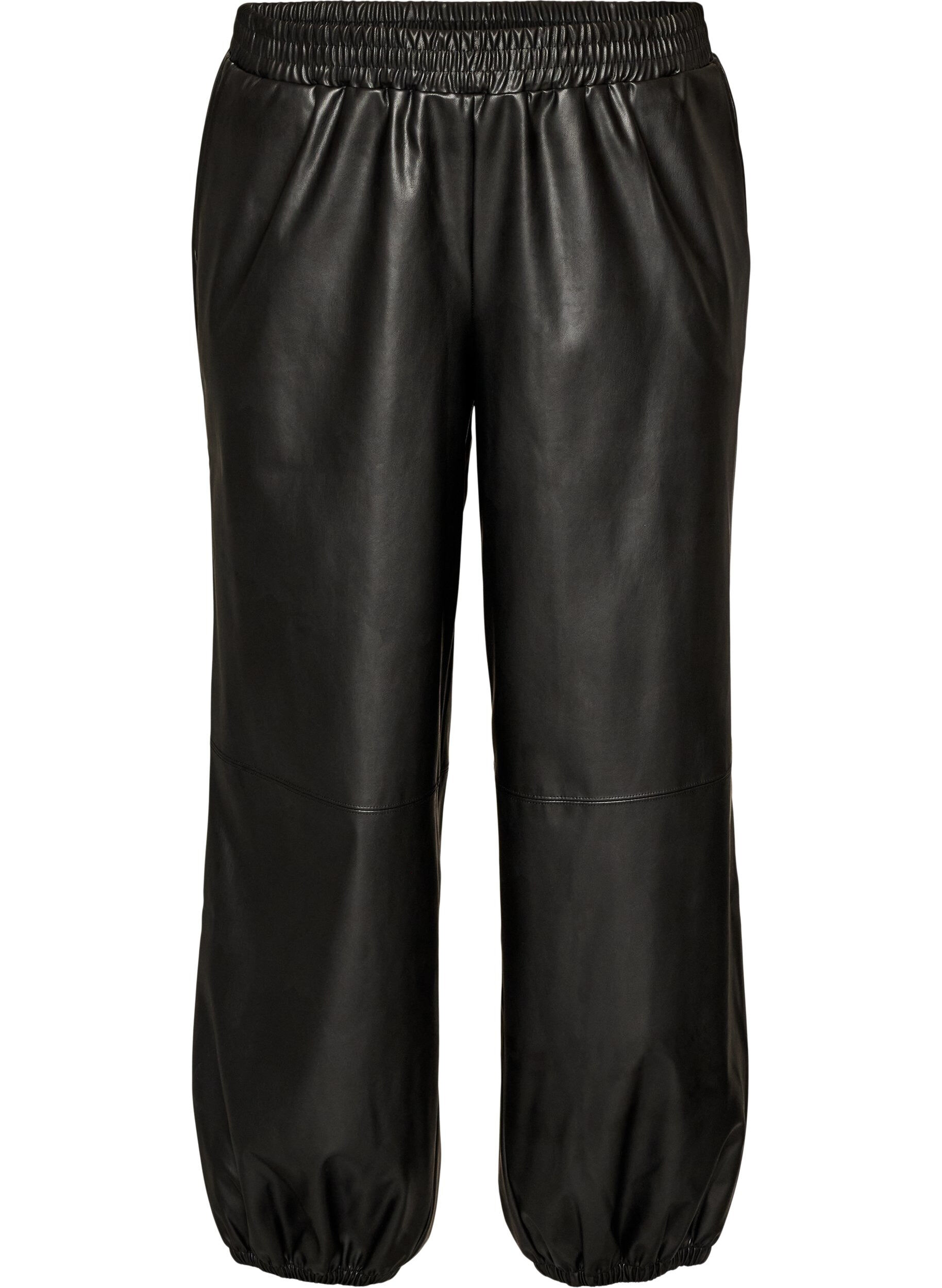 Pantalon ballon en similicuir