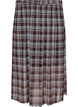 Karierter Midi-Rock aus Mesh, Blau, Packshot image number 0