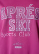 Sweat-shirt avec imprim&eacute; texte, Violet, Packshot image number 2