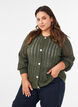 Strickjacke mit Lochmuster, Gr&uuml;n, Model image number 0