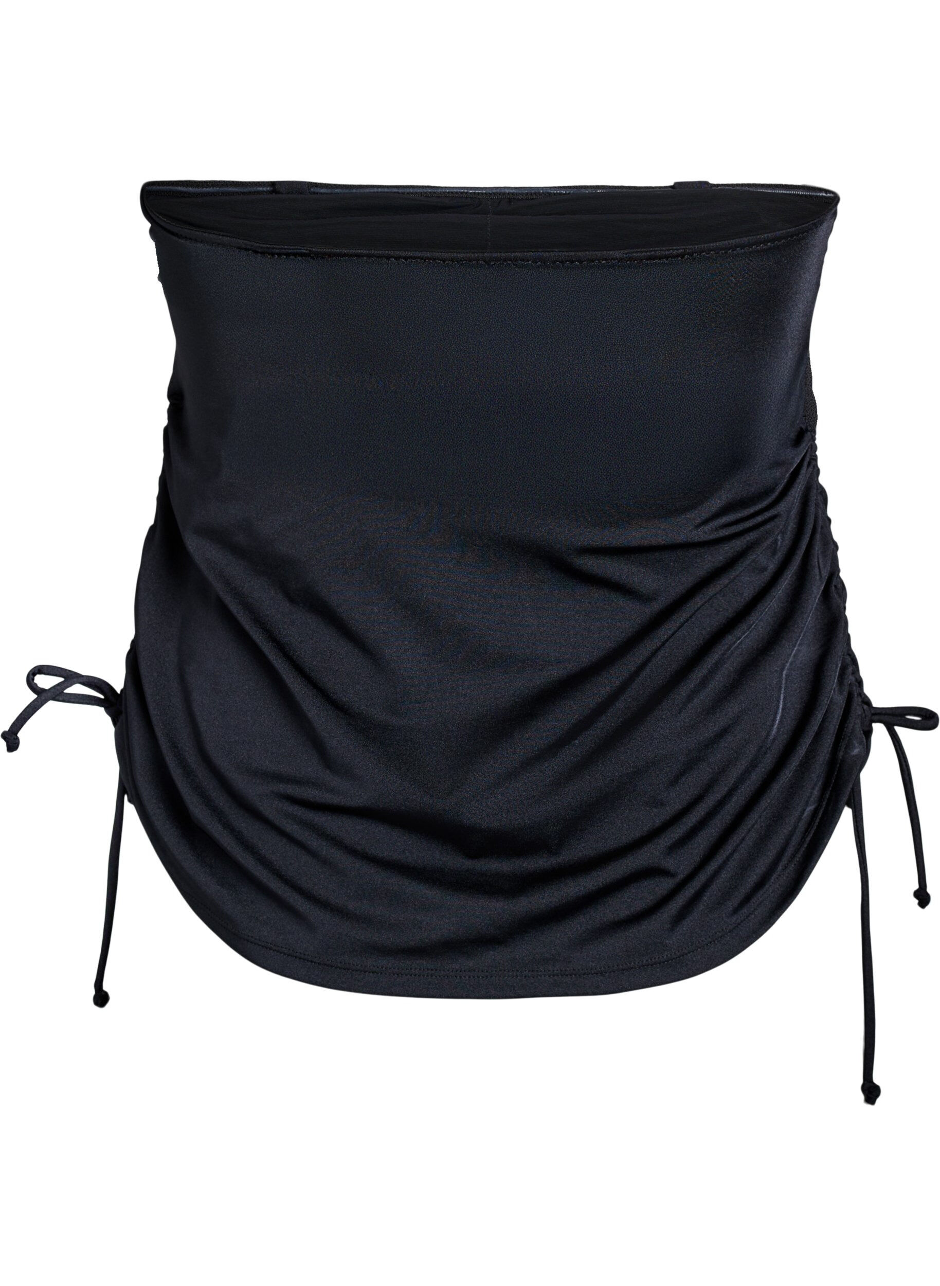 Zizzi Tankini avec bonnets amovibles et liens coulissants sur les c&ocirc;t&eacute;s, Noir, Packshot image number 2