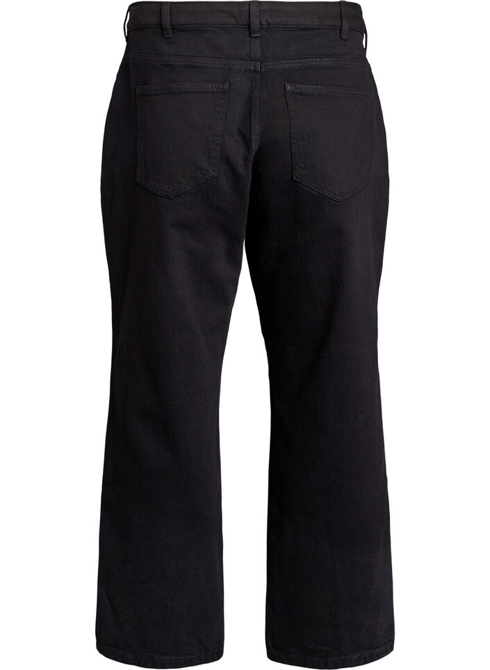 Jean ample avec longueur raccourcie, Noir, Packshot image number 1