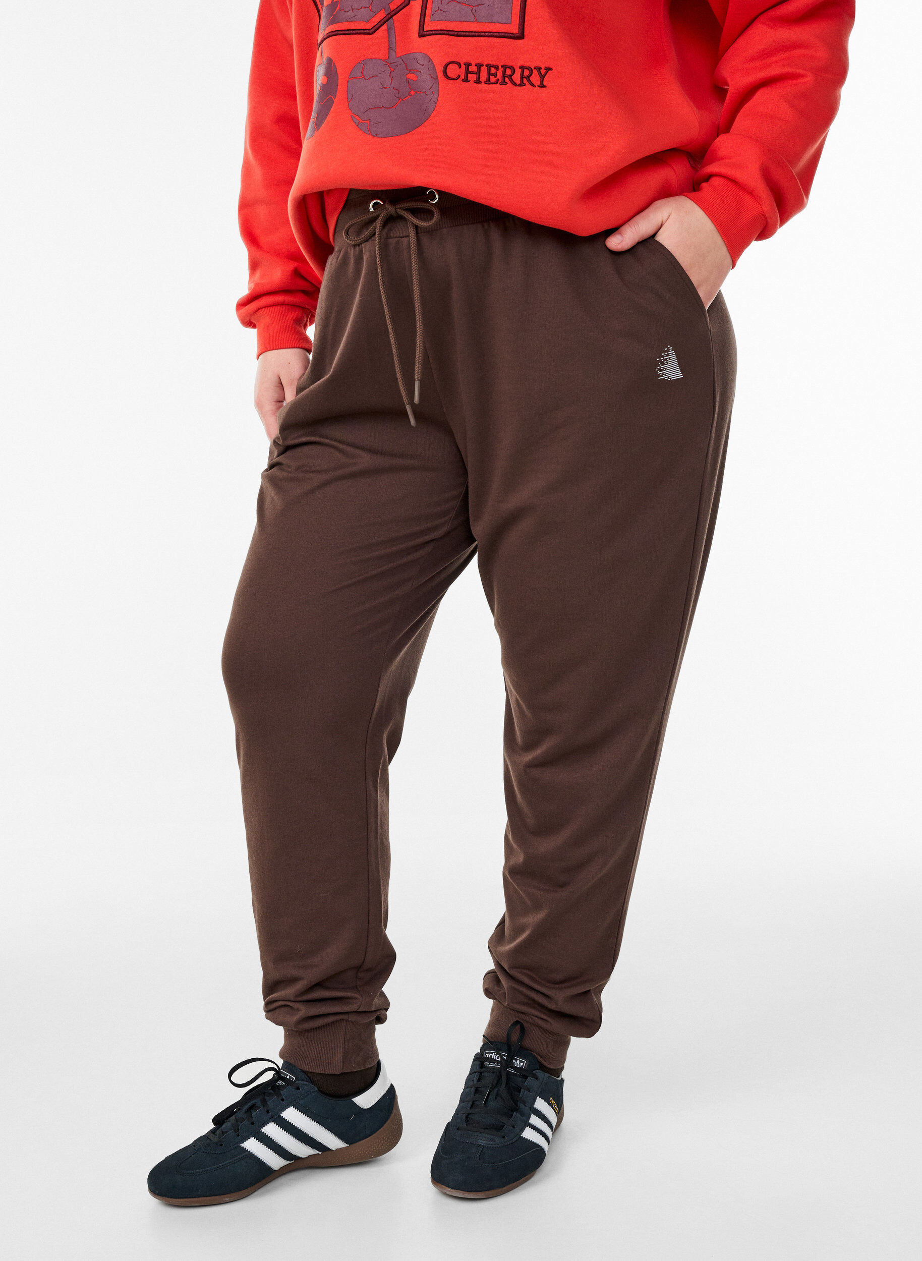ZizziSweatshirt avec motif &agrave; l'avant, Rouge, Model image number 3