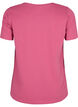 T-shirt basique en coton de couleur unie, Bordeaux, Packshot image number 1
