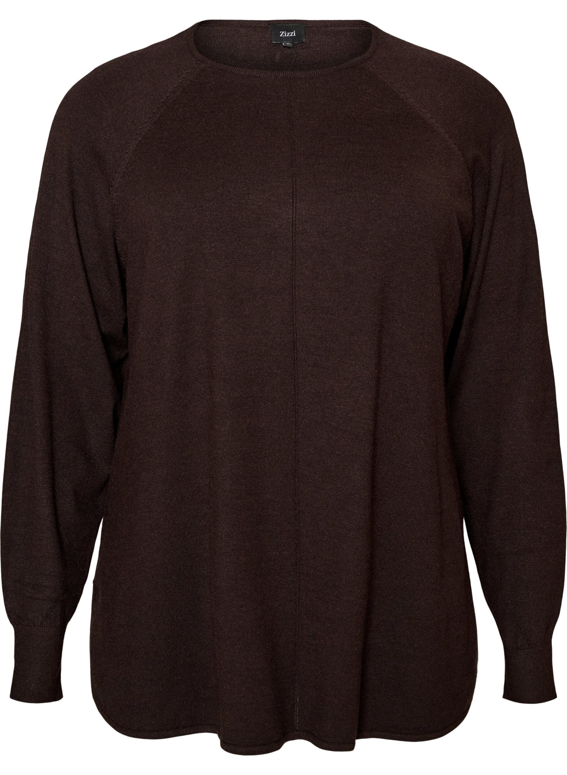 Chemisier en tricot avec col rond et motif tricot