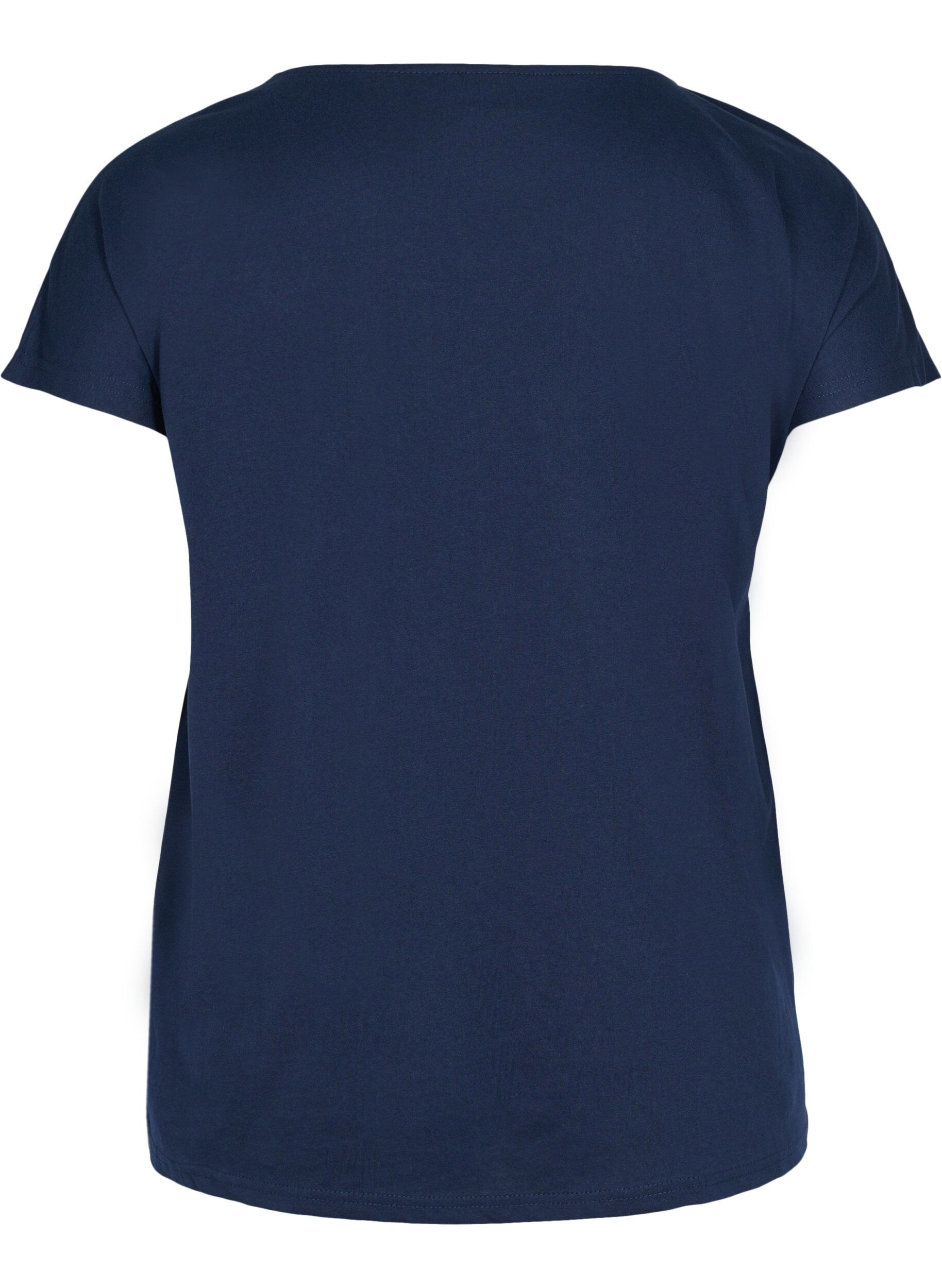 Zizzi T-Shirt, Navy Blazer, Packshot image number 1