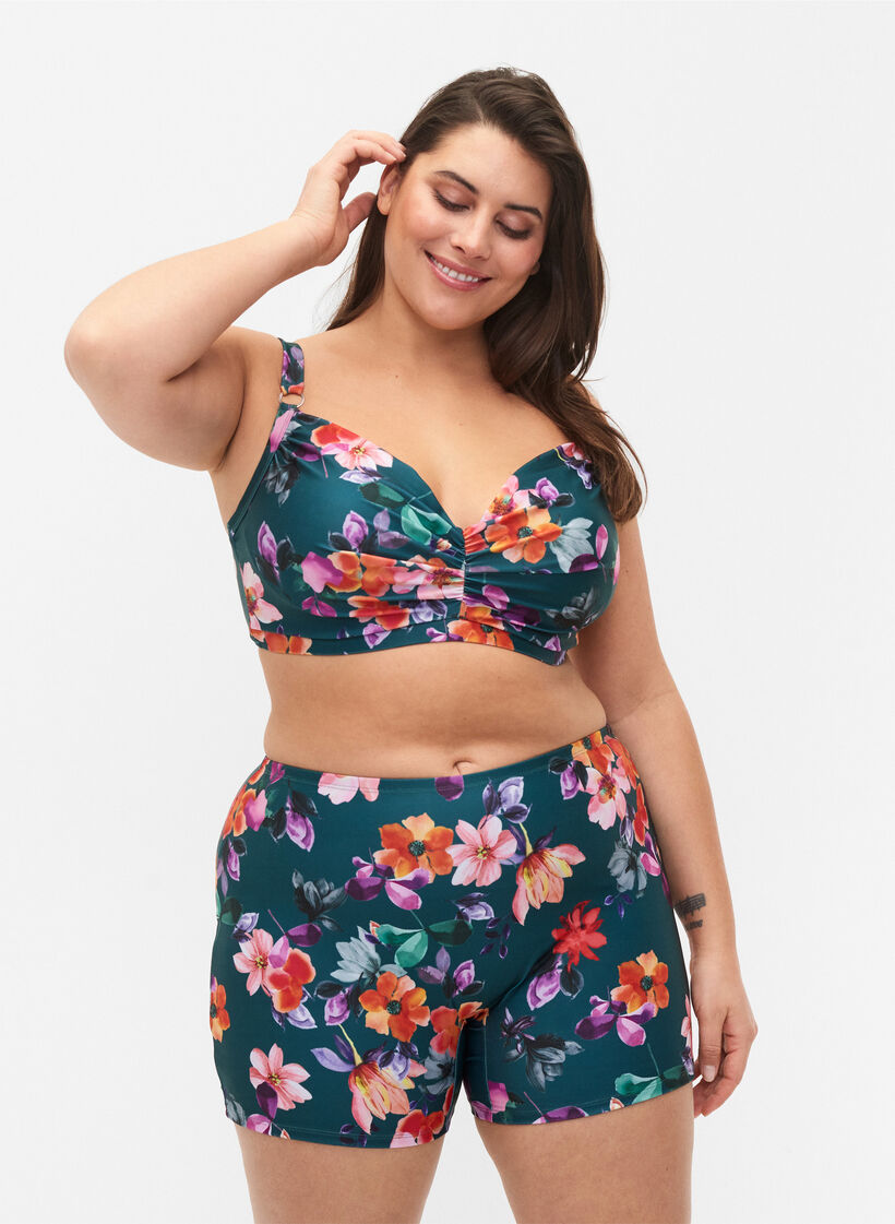 Badeshorts mit Blumenmuster, Meave Print, Model image number 0