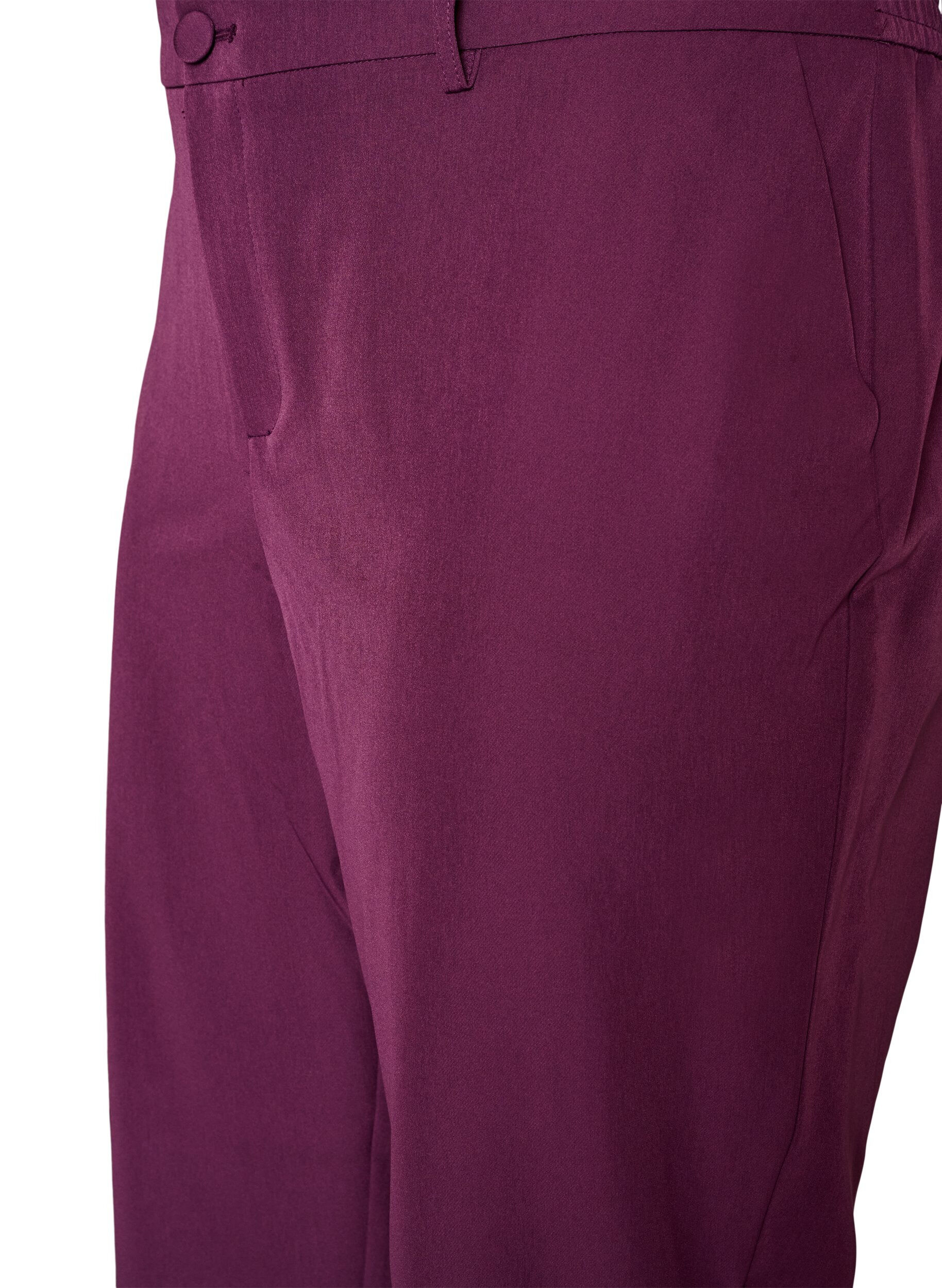 ZizziPantalon avec poches et jambes droites, Violet, Packshot image number 2