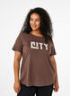 FLASH - T-shirt avec motif, Marron, Model image number 0