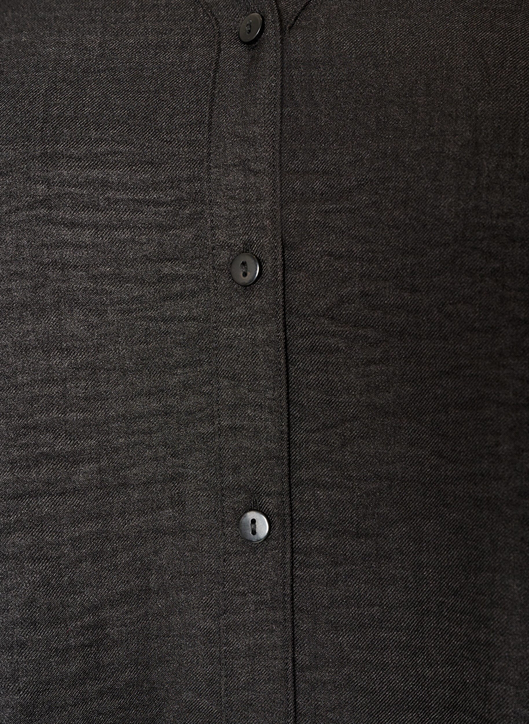 ZizziChemise ample avec col en V, Noir, Packshot image number 2